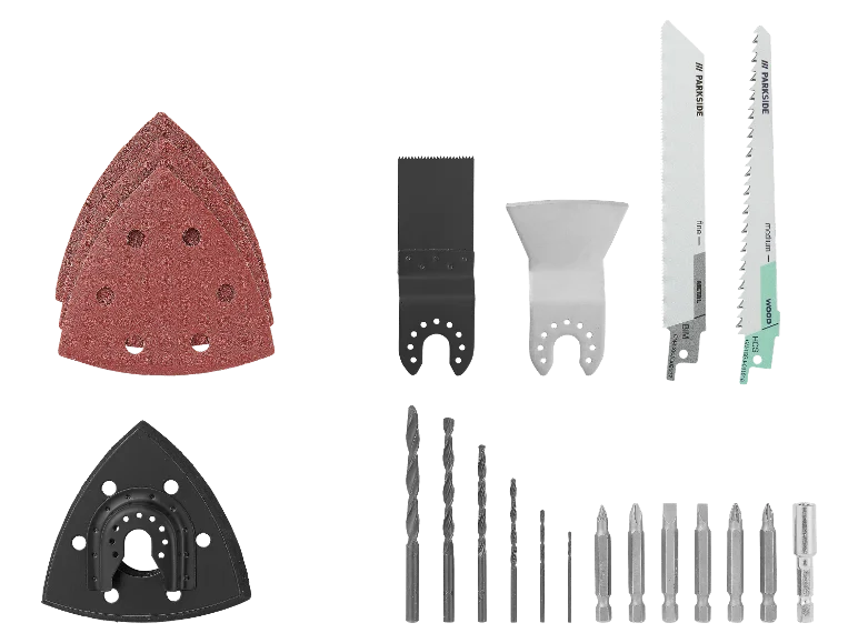 Set di utensili combinati a batteria da 20 V 3 in 1 »PKGA 20-Li C2«, con batteria e caricabatteria