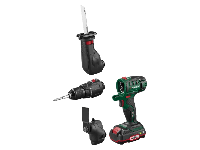 Set di utensili combinati a batteria da 20 V 3 in 1 »PKGA 20-Li C2«, con batteria e caricabatteria