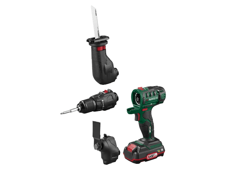 Set di utensili combinati a batteria da 20 V 3 in 1 »PKGA 20-Li C2«, con batteria e caricabatteria - ProWorksite